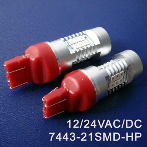High quality 12/24V 10W T20 7443 W21/5W DRL Car Led Rear Fog Lamp,Auto Brake light,Parking Stoplight free shipping 20pcs/lot