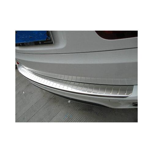 Stainless Steel Rear Sill Bumper Cover Plate For BMW X5 E70 2007 - 2013