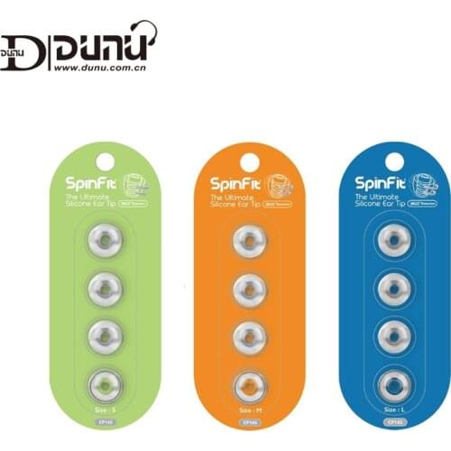SpinFit CP145 Eartips Patented 360 Degree Free Rotation Silicone Eartips Earphones In-ear Ear tips 2Pair CP145 DUNU Eartip 4.5mm