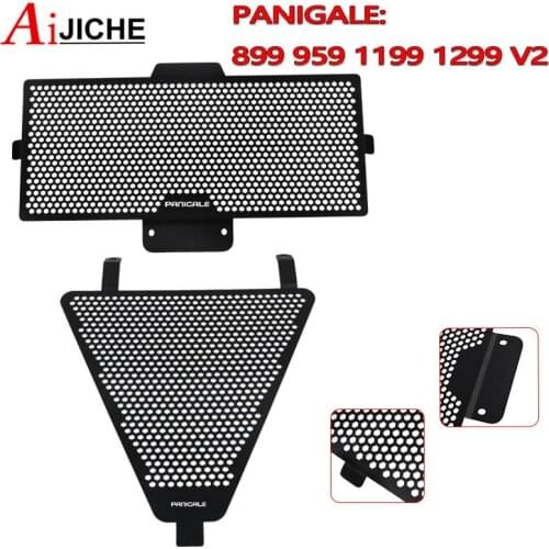 Motorcycle Radiator Grille Cover Guard Stainless Steel Protection Protetor For DUCATI Panigale 899 959 1199 1299