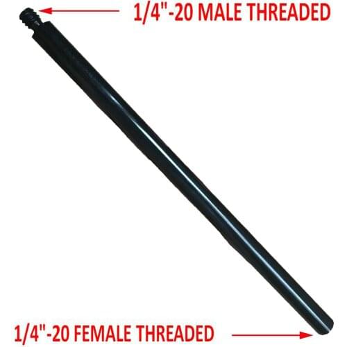1/4-20 Thread Tripod Extension Extender rod For Gopro DSLR & SLR Cameras Adapter