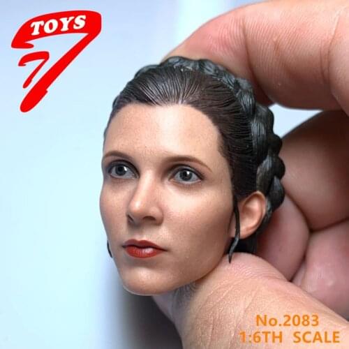 1/6 Scale Figure Princess Leia Head Sculpt for 12 Inches Action Figrues Dolls Model Toys TTTOYS