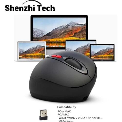 2.4GHz 7D Wireless Vertical Mouse Gaming Mouse Ergonomic Design 2400DPI Wrist Pain USB Mice For Laptop PC