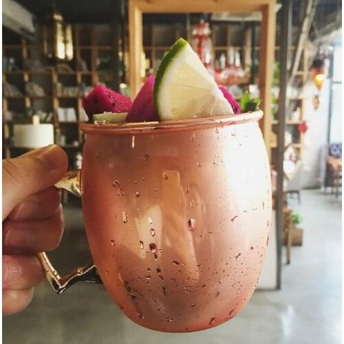550ml Stainless Steel Bronze Copper Plated Mug Moscow Mule Mug Beer Mug Milk Coffee Cup cocktail Drinkware For Bar/Home