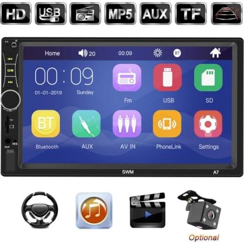 7inch HD Car Bluetooth MP5 Player Audio Video Multi-media Display MP4 Apple/Android mobile phone interconnection host