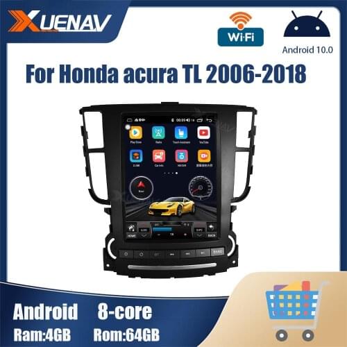 Android Car radio stereo for Honda acura TL 2006-2018 GPS Navigation Car Video GPS Stereo carplay Dvd player