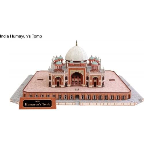 Humayong Temple India World Classic Architecture 3D Paper Model