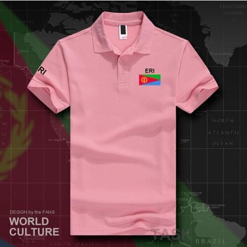 Eritrea Eritrean polo shirts men short sleeve white brands printed for country 2017 cotton nation team flag new fashion ERI ER