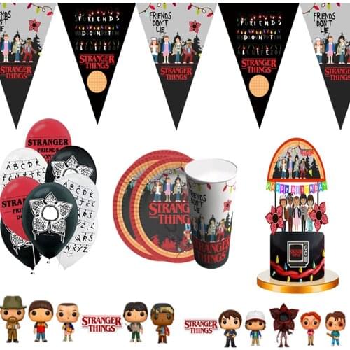 Hot Stranger Things Theme Birthday Party Decoration Stranger Party Supplies Hot Videos Scene Decoration Balloon Party Supplies