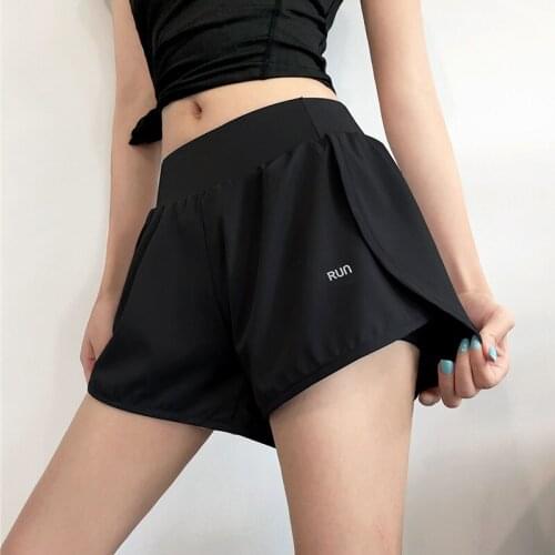 Hot Money Womens Sports Shorts High Waist Anti Light Fitness Shorts Loose Casual Wear Fast dry Thin Training Shorts For Women