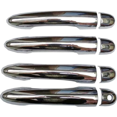 Chrome Door Handle Cover Trim ABS Plastic Imitation Carbon Fiber for Renault Clio 3 Iii Mk3 Car Accessories 8 Pcs