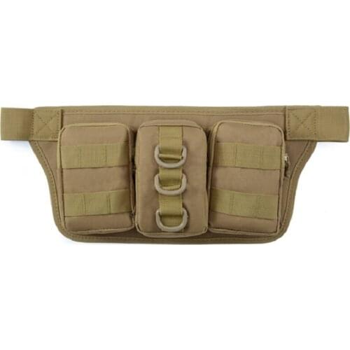 Camouflage Triple Waist Bag Tactical Sports Outdoor Camouflage Waist Bag Multifunctional Mens Waist Bag