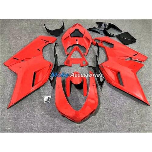 Motorcycle Fairings Kit Fit For 848 1098 1198 2007-2012 Bodywork Set High Quality ABS Injection NEW Red