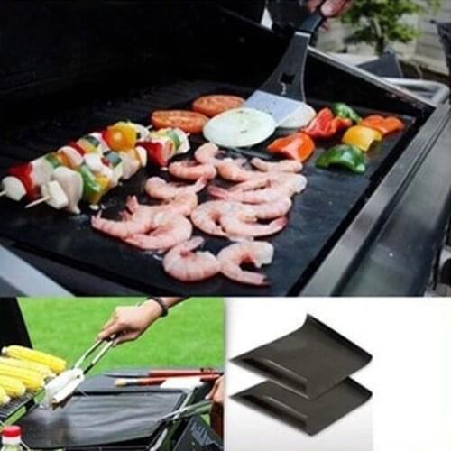 Reusable Nonstick Grill Mat Barbecue Baking Liners Easy Clean Cooking Sheet Washable Outdoor BBQ Pad Microwave Oven Baking Tool