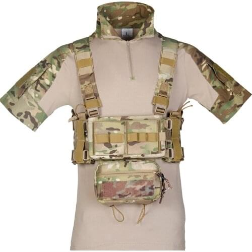 MK3 Chest Rig Tactical Hunting Vest 2 M4 Triple Magazine AK Double Insert Pouch Sub Abdominal H Harness 500D Cordura Nylon Men