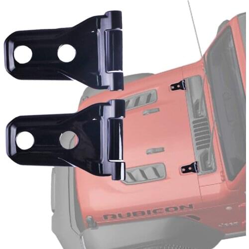 NEW 2pcs Black Hood Engine Hinge Cover Trim 2018 for Jeep JL JLU Wrangler Unlimited