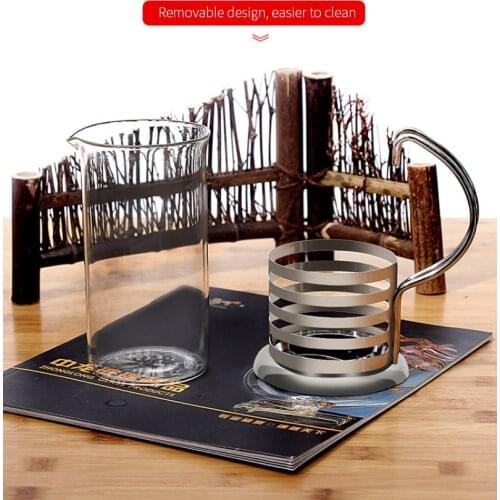 Refractory Glass French Presses Coffee/Tea Brewer Percolator Pot Filter Press Plunger Espresso Coffee Maker 350/6600/800/1000ml