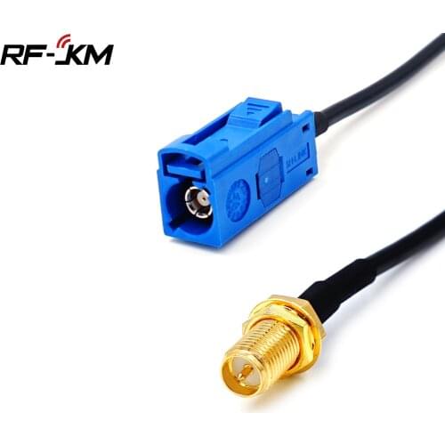 RP SMA Female to Fakra c type Adapter Plug to GPS Antenna Extension Cable RG174 Pigtail