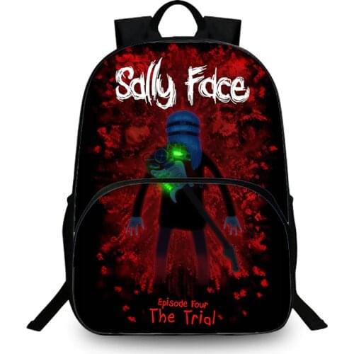 Hot Game Sally face Backpack Student Book School bag Notebook Daily backpack Mochila Boys Girls Gift