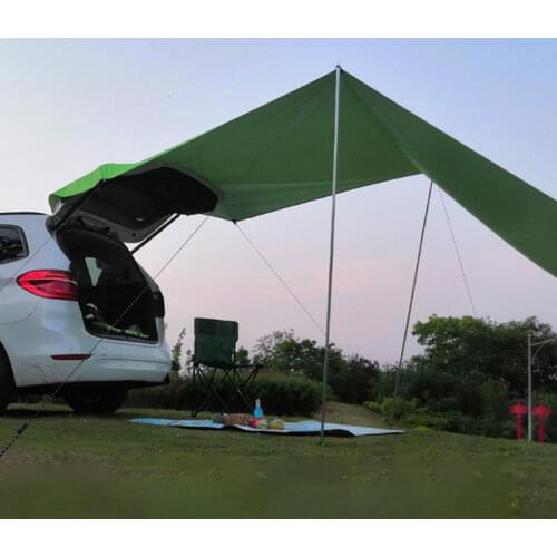 Portable Camping Tents Automobile Rooftop Rain Canopy Car Shelter Shade Waterproof UV Camping Side Car Roof Top Tent Awning