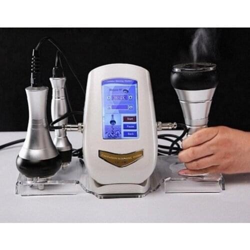 Portable 3 In 1 40k Ultrasound Weight Loss RF Vacuum Cavitation System Body Slimming Beauty Machine