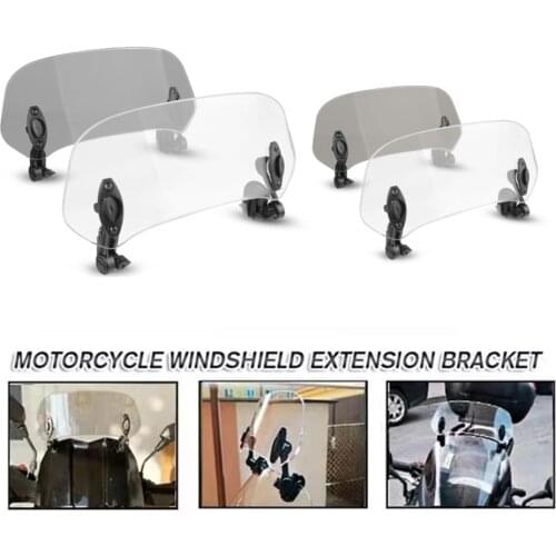 Airflow Adjustable Windscreen Wind Deflector Universal Moto Windshield For BMW F650CS DAKAR SCARVER ABS F650GS F700GS F750GS