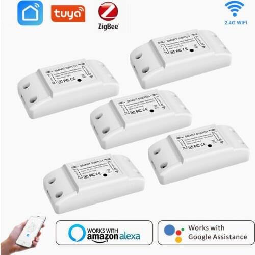 16A Tuya Zigbee 3.0 Repeater Switch Home Smart Light Module DIY Relay Smart Life APP Voice Control Work With Alexa Google Home