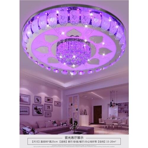 Luxury living room LED ceiling lamps Crystal combination crystal dome light dining room lamp warm bedroom study pendant light ZA