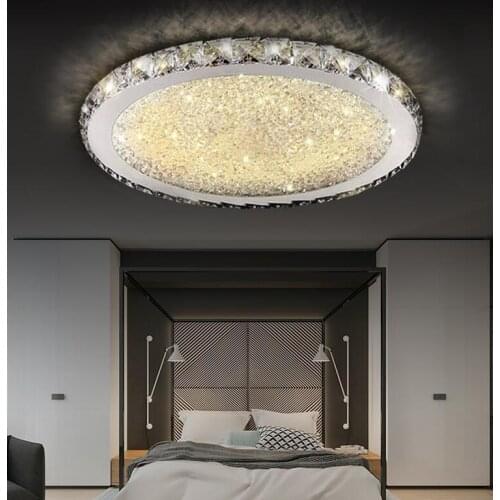 Modern LED Round Ceiling Lamp Living Room Restaurant Bedroom Atmosphere Creative Crystal Lamp Room Home Ceiling lighting fixture