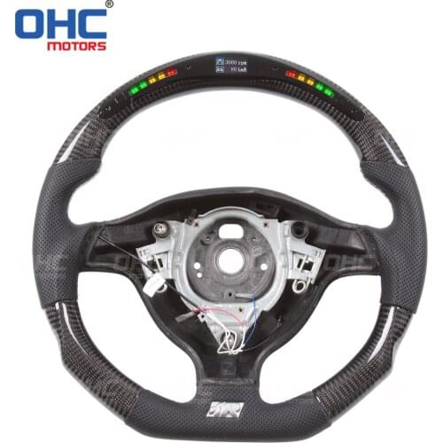 Carbon Fiber LED Steering Wheel compatible for MK4 GTI GLI R Line
