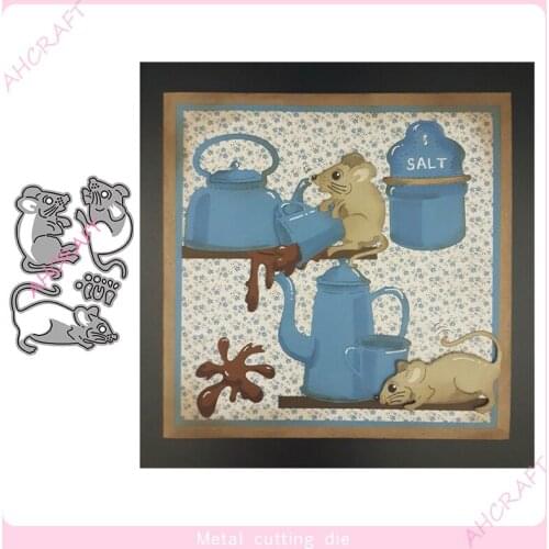 Three mice Metal Cutting Dies for DIY Scrapbooking Photo Album Decorative Embossing PaperCard Crafts Die2020