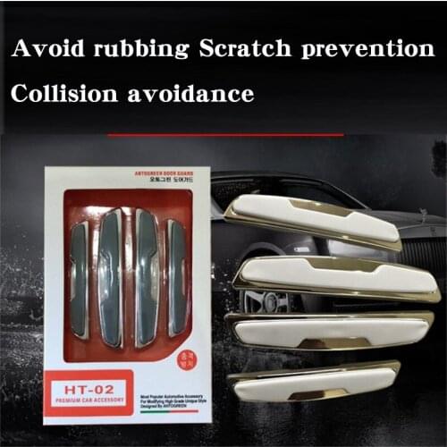 Universal type Car SUV Side Door Edge Protector Anti Collision Auto Door Avoidance Stick Rubber Strip Decoration Stickers