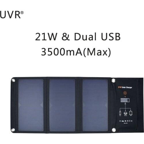 Solar Energy USB Charger for mobile phone outdoor 21W Folding Package Portable Outdoor Sun Power Adapter Power Bank