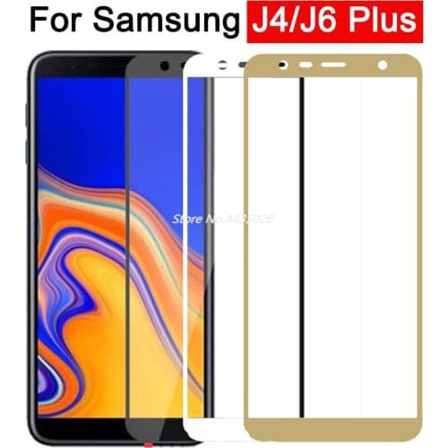 Protective Glass Case On The For Samsung Galaxy j6 j4 plus J 4 6 4j 6j tempered glas Screen Protector Samsong galax Galaxi 9H