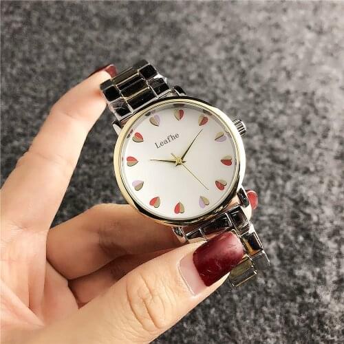 Fashion Brand Women Watches Love Style Stainless Steel Material Butterfly Clasp Dial Diameter 36mm Quartz Watch Relogio Feminino