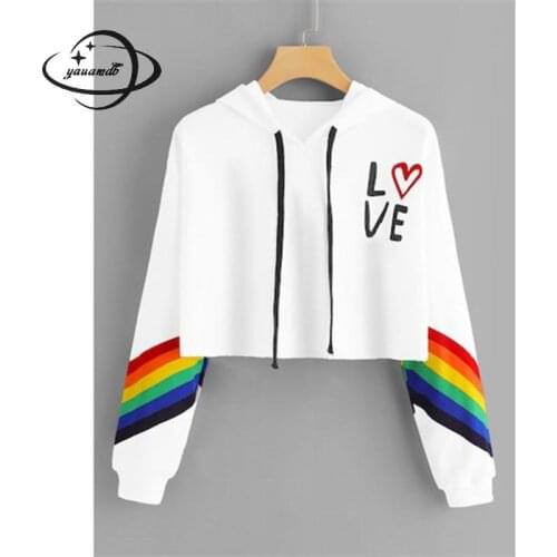 Womens Sweatshirts Spring Autumn Female Hoodies Clothing Long Sleeves Drop-shoulder Pullovers Print Ladies Clothes H33