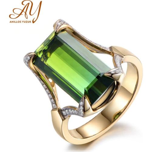 Anillos Yuzuk Silver 925 Jewelry Emerald Gold Ring Silver Women Trendy Natural Gemstone Rings Party Engagement Ring Fine Jewelry