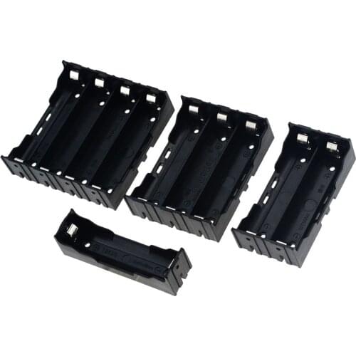 1PCS ABS 18650 Power Bank Cases 1X 2X 3X 4X 18650 Battery Holder Storage Box Case 1 2 3 4 Slot Batteries Container With Hard Pin