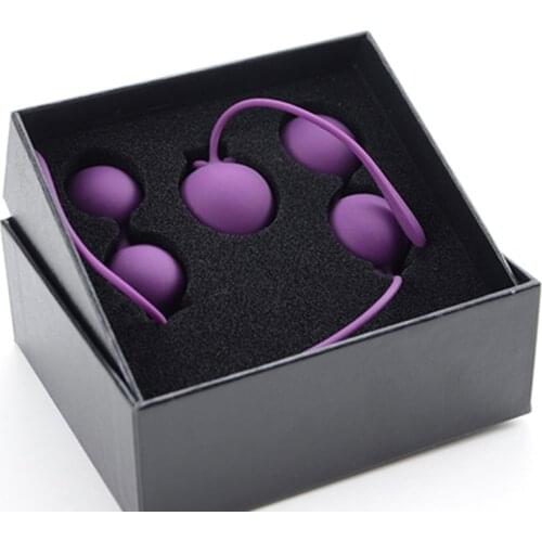 3pcs Tight Ball Kegel Exercise Pelvic Tightening Silicone Ben Wa Balls Sex Toys for Women