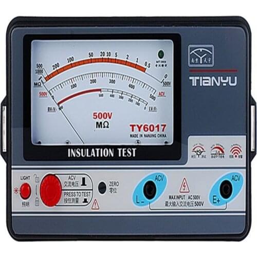 500V Insulation resistance Meter analog INSULATION TESTER 0.5-1000M OHMS