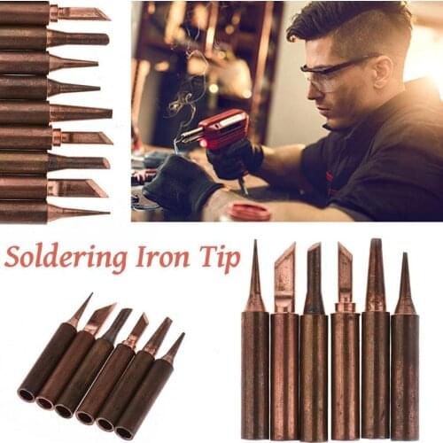 936 Soldering Iron Tip Pure Red Copper 900M-T-K B D I Pure Copper Soldering Bit Soldering Tip Soldering Stations