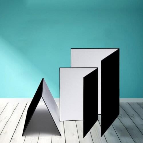 A3 Photography Cardboard Folding Reflector Black Silver White Thick Paper Book Board Reflective for Camera Photo Shooting