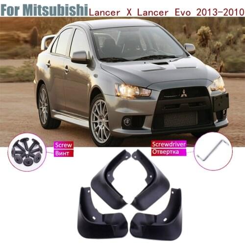 Mudflaps Splash Guards Mud Flap Mudguards Fender Front Rear Styling Car Mud Flaps For Mitsubishi Lancer X Lancer Evo 2013-2010