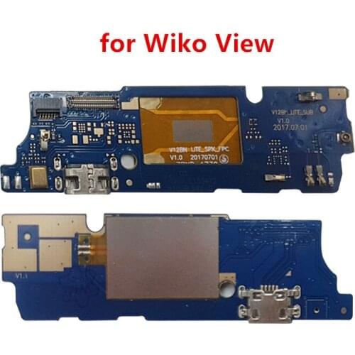 For Wiko View USB Charger Port Dock Connector PCB Board Ribbon Flex Cable phone screen repair spare parts