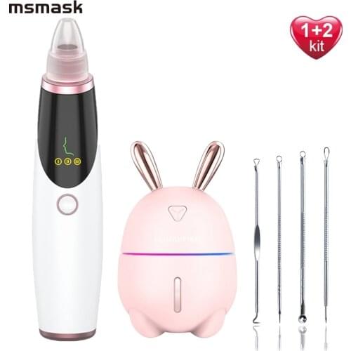 Electric Acne Blackhead Remover Vacuum Suction Extractor Tool Nano Facial Sprayer Steamer Humidifier Pore Cleaner Skin Care Tool