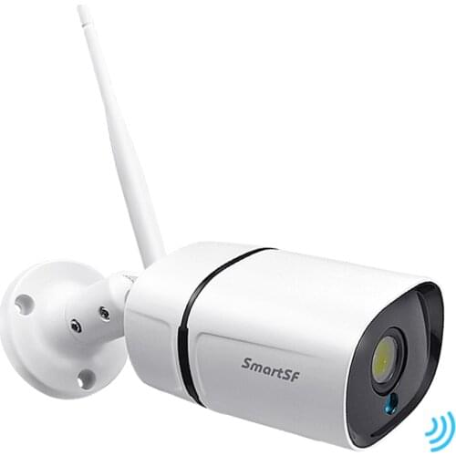 SmartSF WiFi IP Camera 3MP Wireless Security Camera Two Way Audio Outdoor Waterproof Night Vision Bullet security CCTV Camera