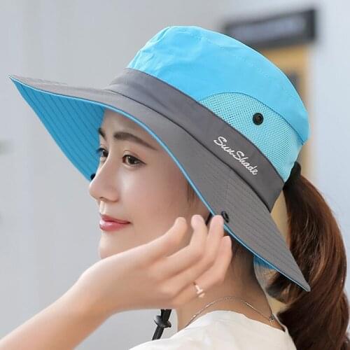 Parent-child Unisex Summer Foldable Sun Fisherman Hat Men Women Wide Brim Casual Travel Beach Sunscreen UV Protection Cap