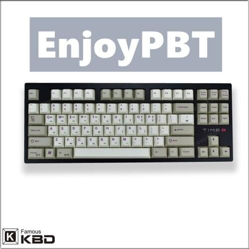 Enjoypbt keycap PBT material thermal sublimation process 117 key Suitable for most mechanical keyboards