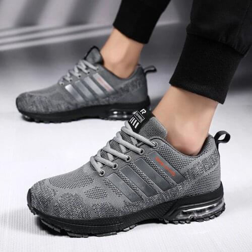 Sneakers men shoes breathable mesh outdoor sport shoe lace up air cushion casual shoes men sneakers 2021