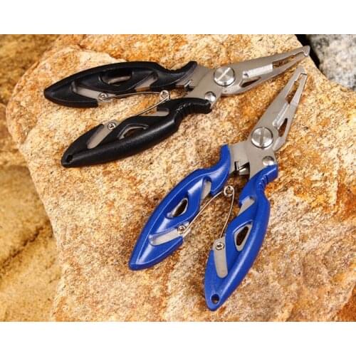 Multifunctional 4.9" Stainless Steel Fishing Pliers Fishing Scissors Line Cutter Remove Hook Fishing Tackle Tool